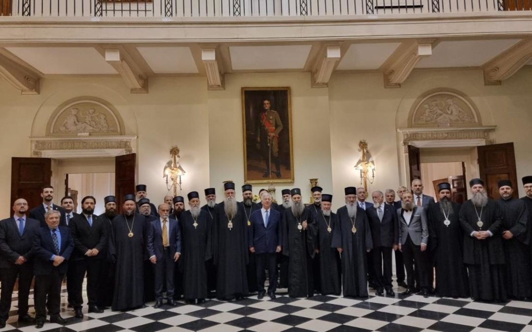Патријарх и архијереји код престолонаследника Александра