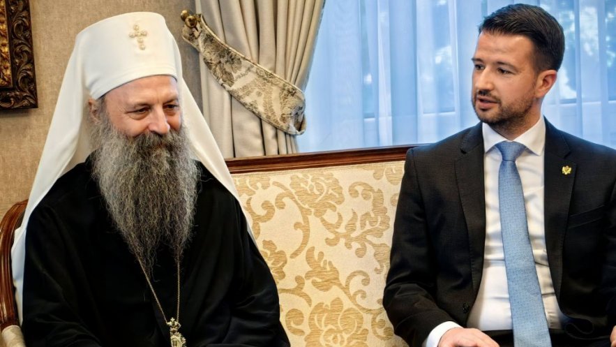 Патријарх Порфирије угостио председника Црне Горе Јакова Милатовића