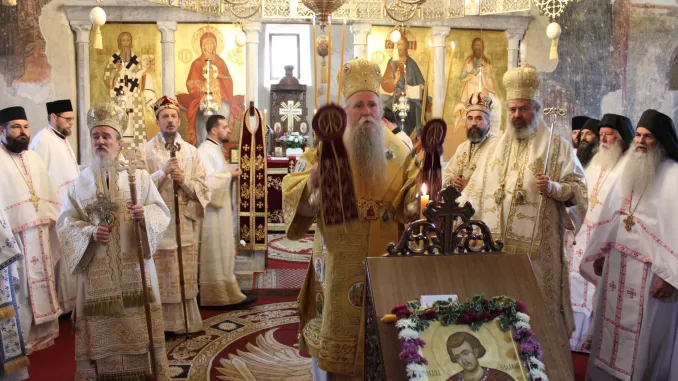 Ктиторска слава манастира Милешеве, богослужио Митрополит Јоаникије