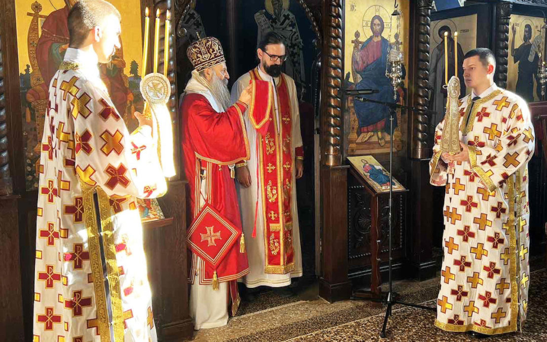 Патријарх Порфирије рукоположио ђакона Дарка Радовановића у свештенички чин