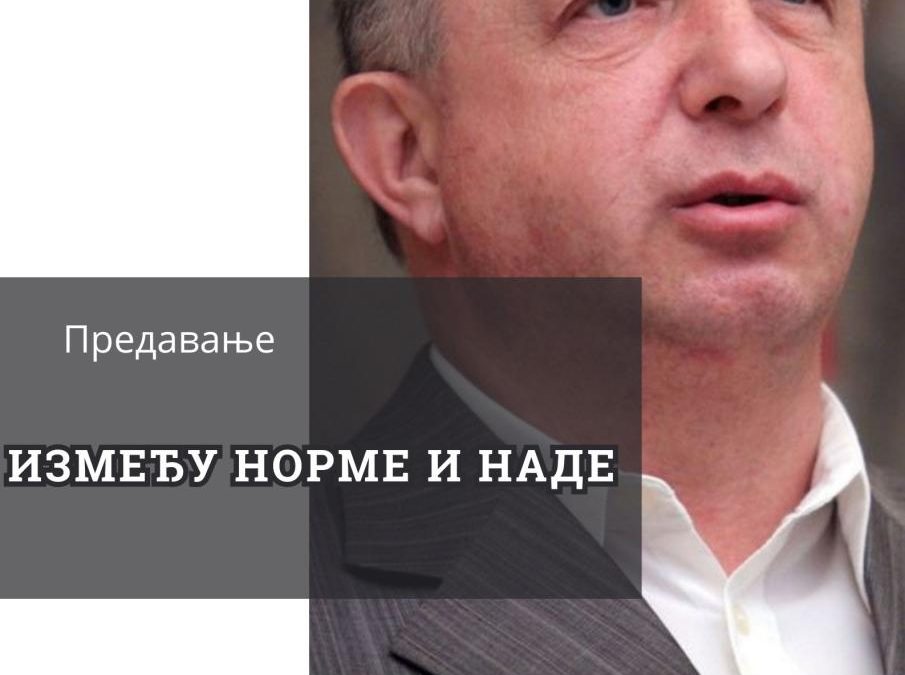 Предавање ,,Између норме и наде“ проф. др Богољуба Шијаковића у Никшићу