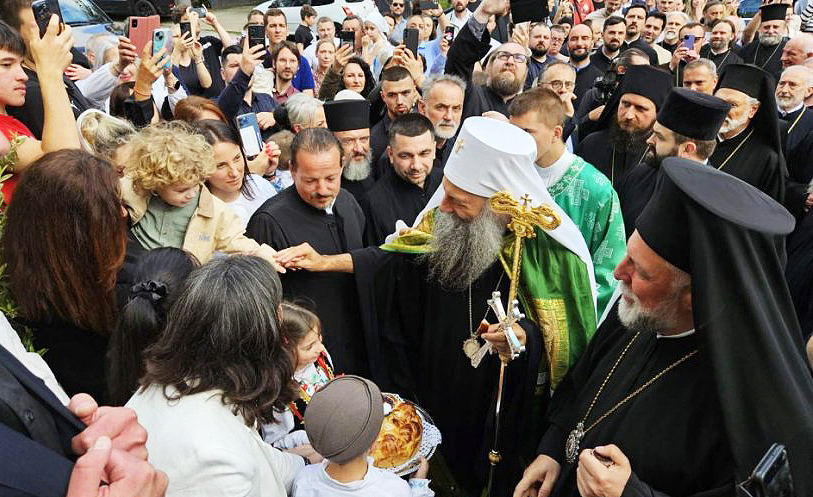 Доксологија у част Патријарха српског Порфирија у Хамбургу