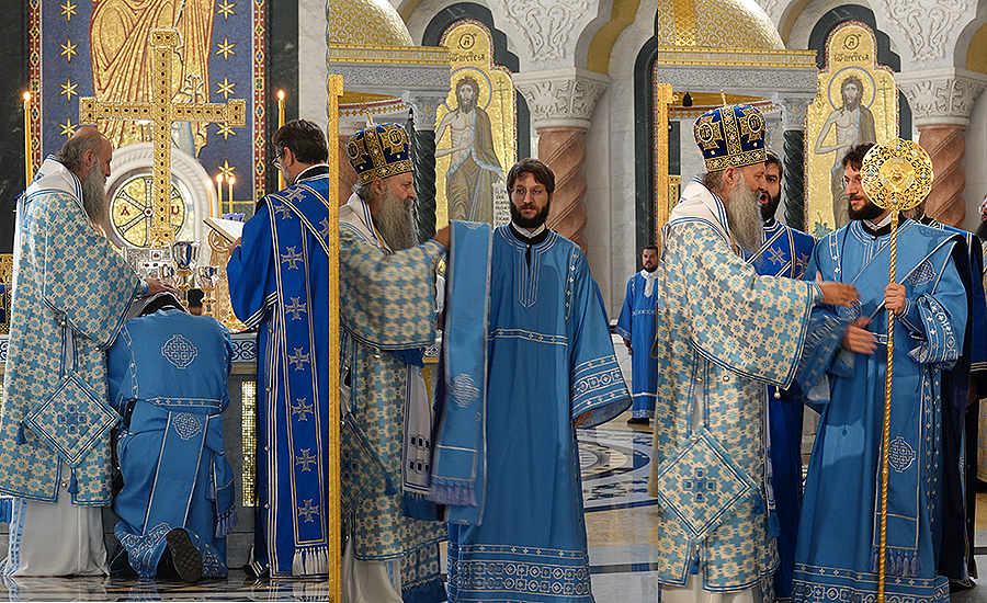 На Малу Госпојину патријарх Порфирије богослужио у храму Светог Саве