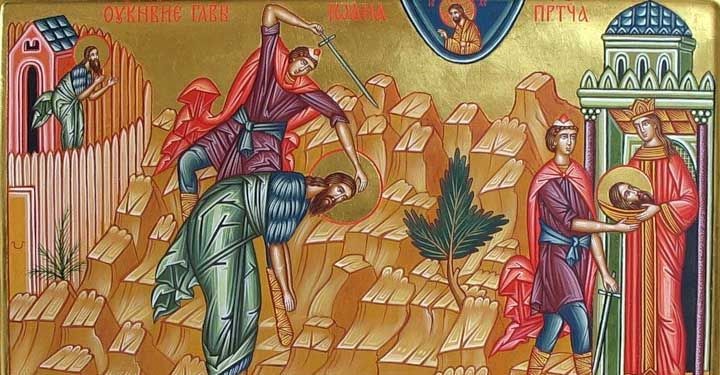 Усековање часне главе Светог Јована Крститеља – мали Велики петак