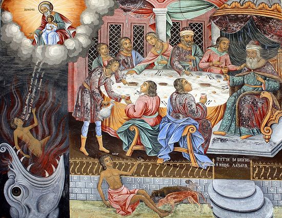 Недеља 22. по Педесетници: Јеванђеље о Лазару и богаташу