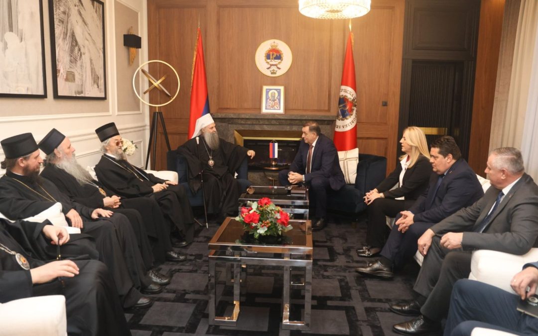 Патријарх Порфирије са председником Додиком: Циљ пресуде Суда БиХ јесте да делeгитимизује постојање Републике Српске
