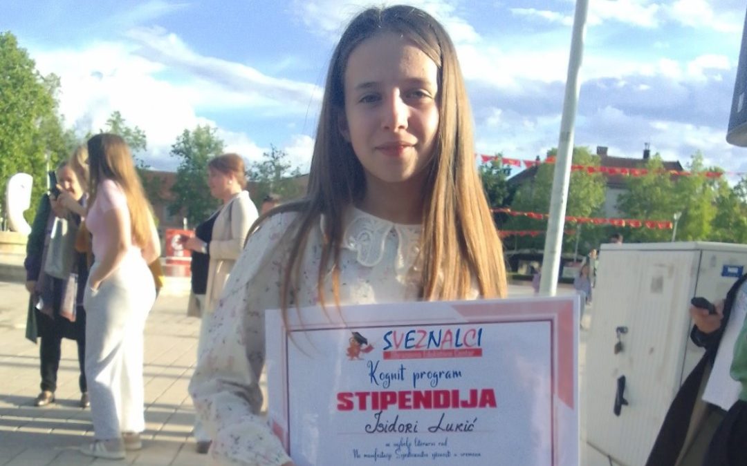 Исидора Лукић из Будве побједница литерарног конкурса на тему „Радост“