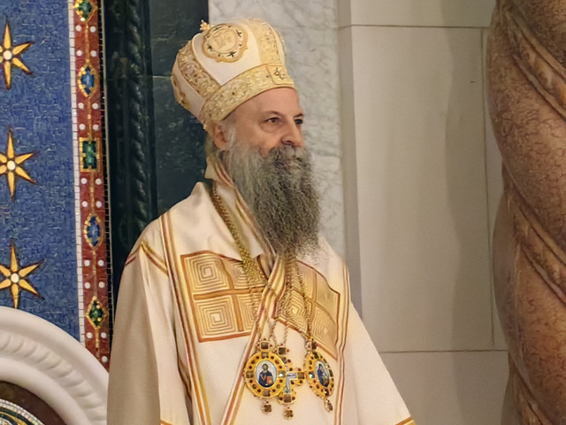 Патријар Порфирије служио у Храму Светог Саве