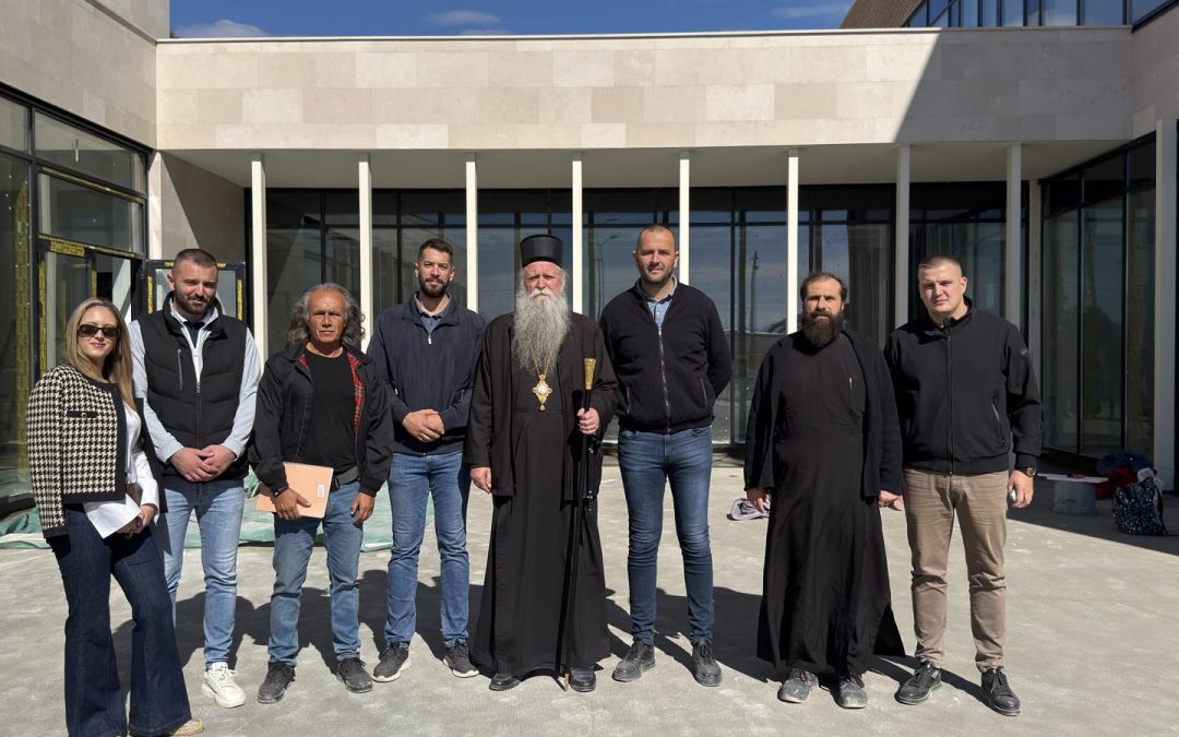 Митрополит Јоаникије обишао радове на Гимназији ”Свети Сава” у Подгорици