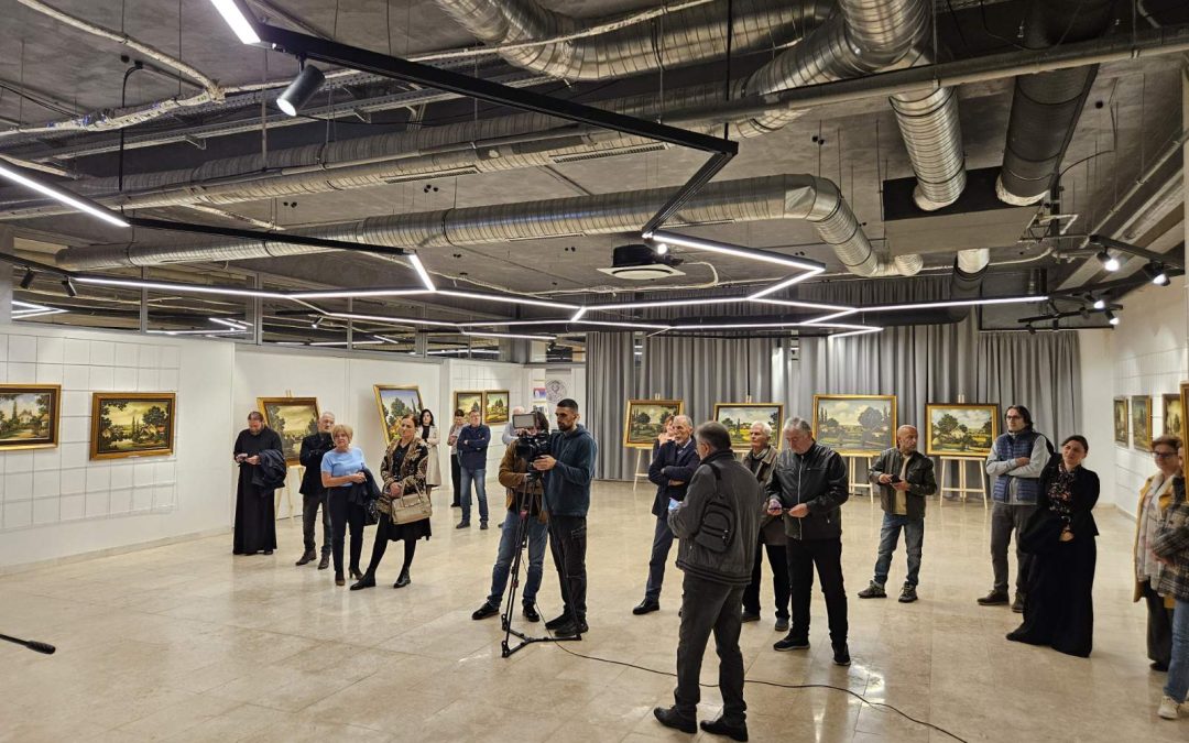 У Матици отворена изложба слика ”Добри дух равнице” Саве Стојкова