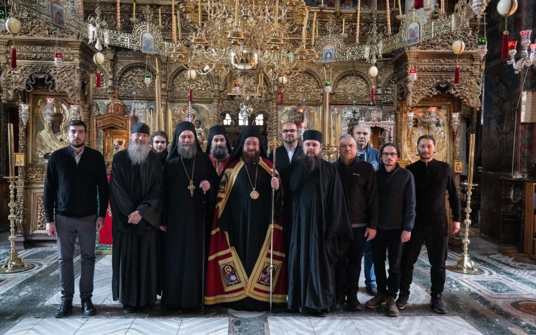 Епископ Нектарије богослужио на празник Сретења Господњег у Хиландару