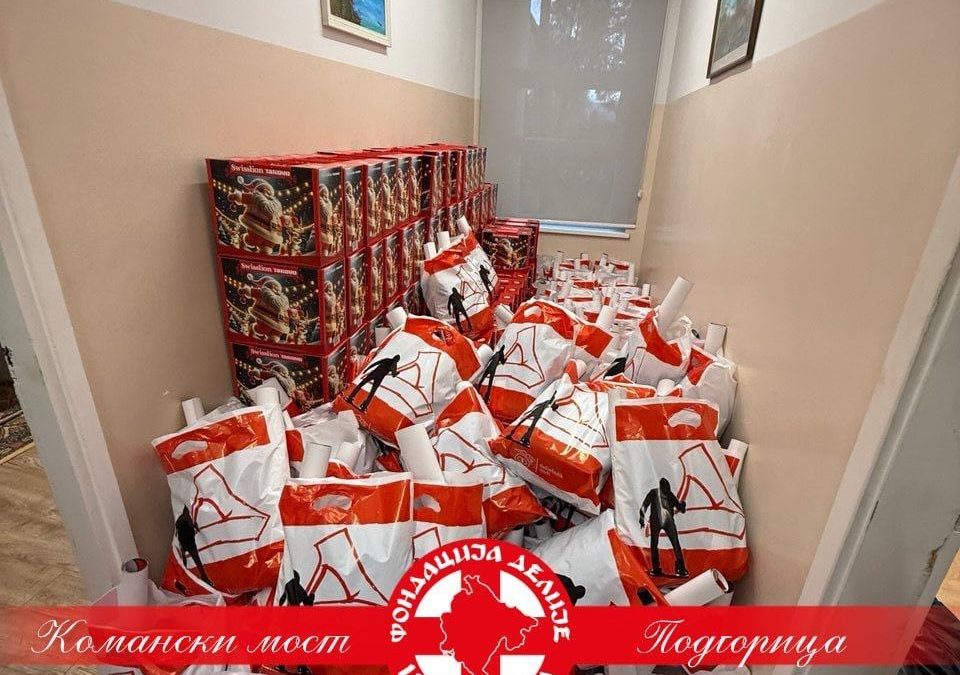 Фондација Делија Црне Горе обиљежила крсну славу хуманитарном посјетом ЈУ „Комански мост“