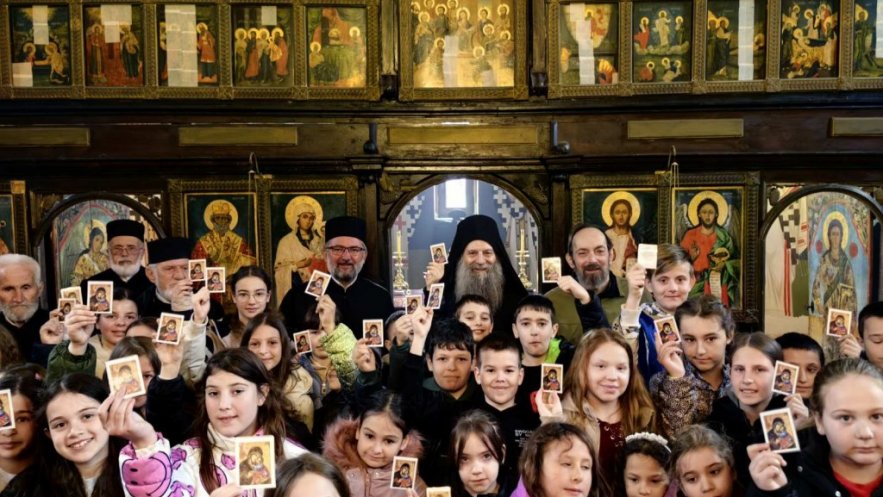 Патријарх Порфирије на исповести свештенства Архијерејског намесништва врачарско-грочанског