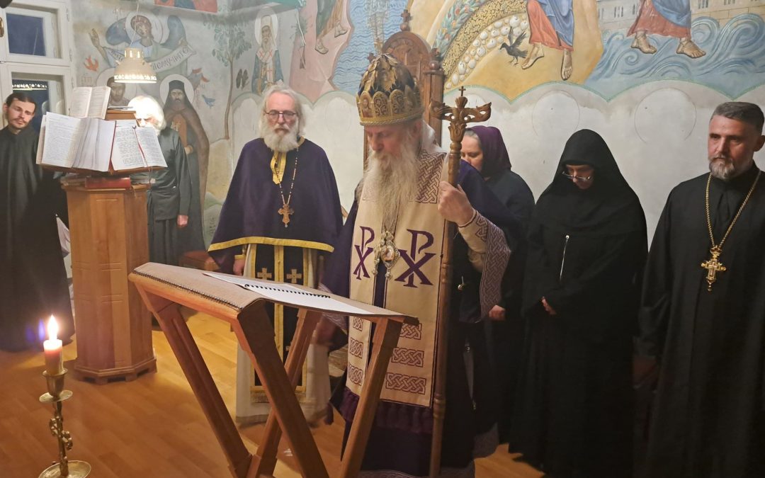 Великопосно бденије у манастиру Ораховици