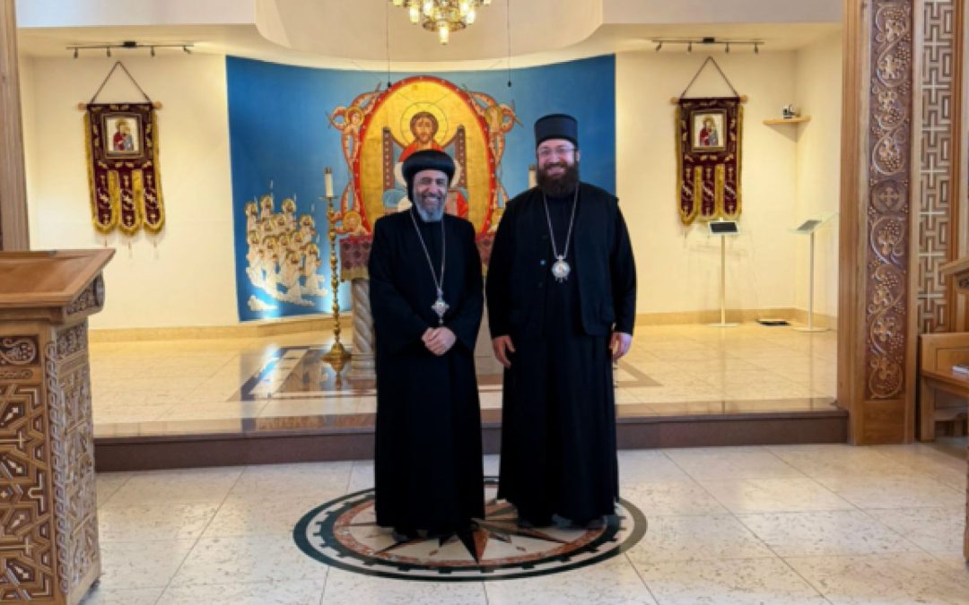 Владика Нектарије разговарао са коптским архиепископом у Лондону