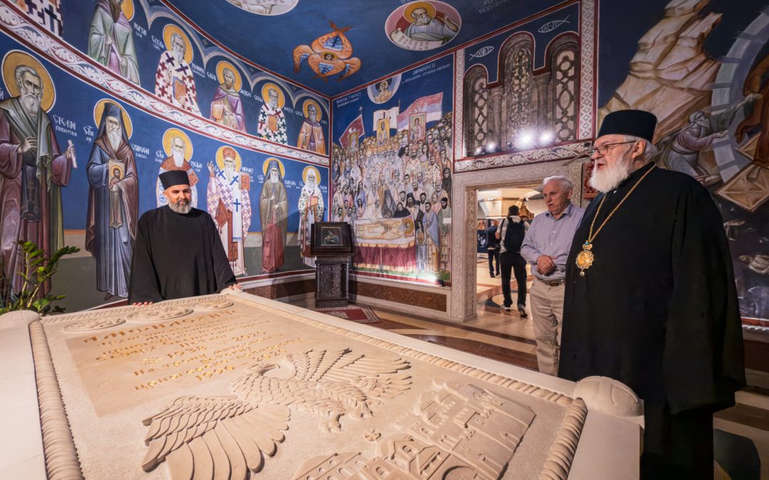 Епископ семјатицки Варсануфије посјетио Саборни храм Христовог Васкрсења у Подгорици