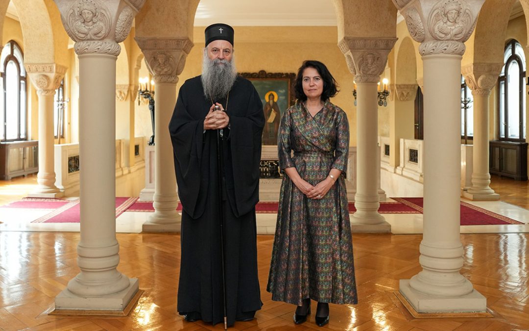 Патријарх Порфирије разговарао са шефом Канцеларије УН у Београду и високим представником америчке администрације