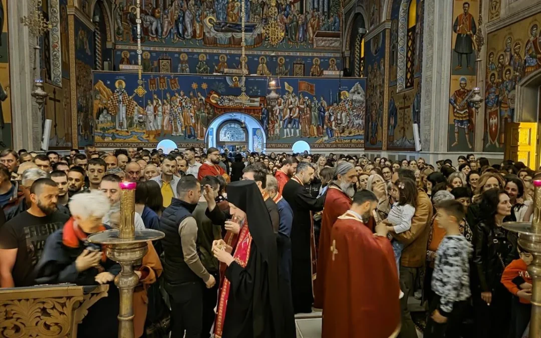 Света тајна Јелеосвећења у требињском Саборном храму