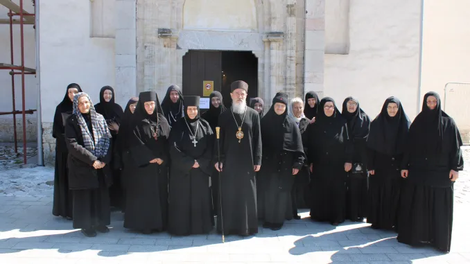 Манастир Милешева: Сабрање женског монаштва Епархије милешевске на Благовести