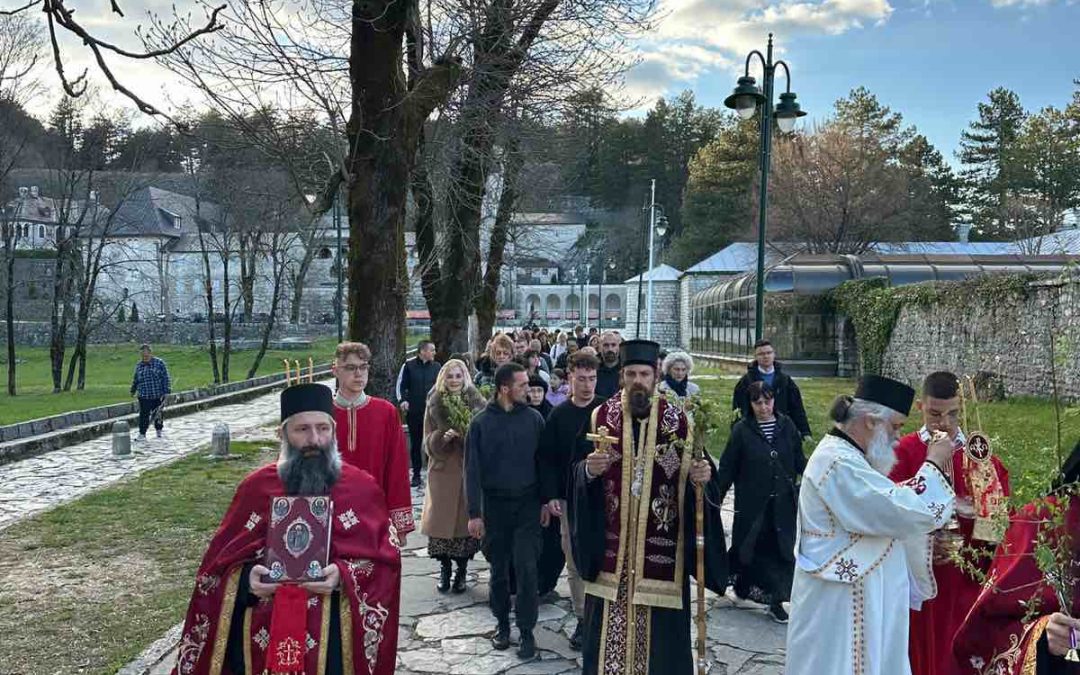 Навечерје Цвети у Цетињском манастиру