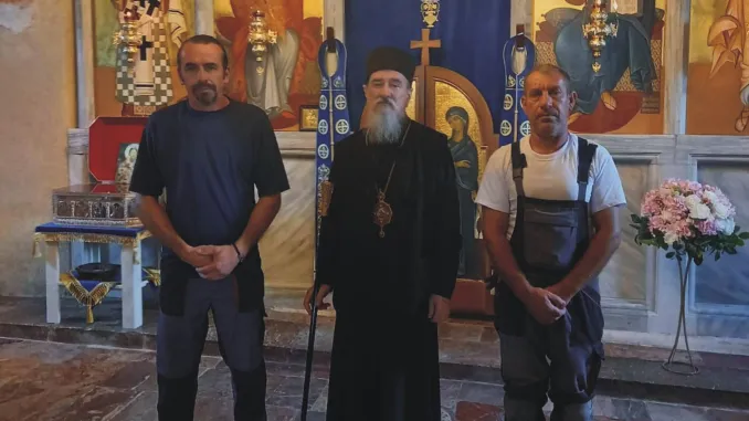 Радна посета Митрополита Атанасија манастиру Милешеви